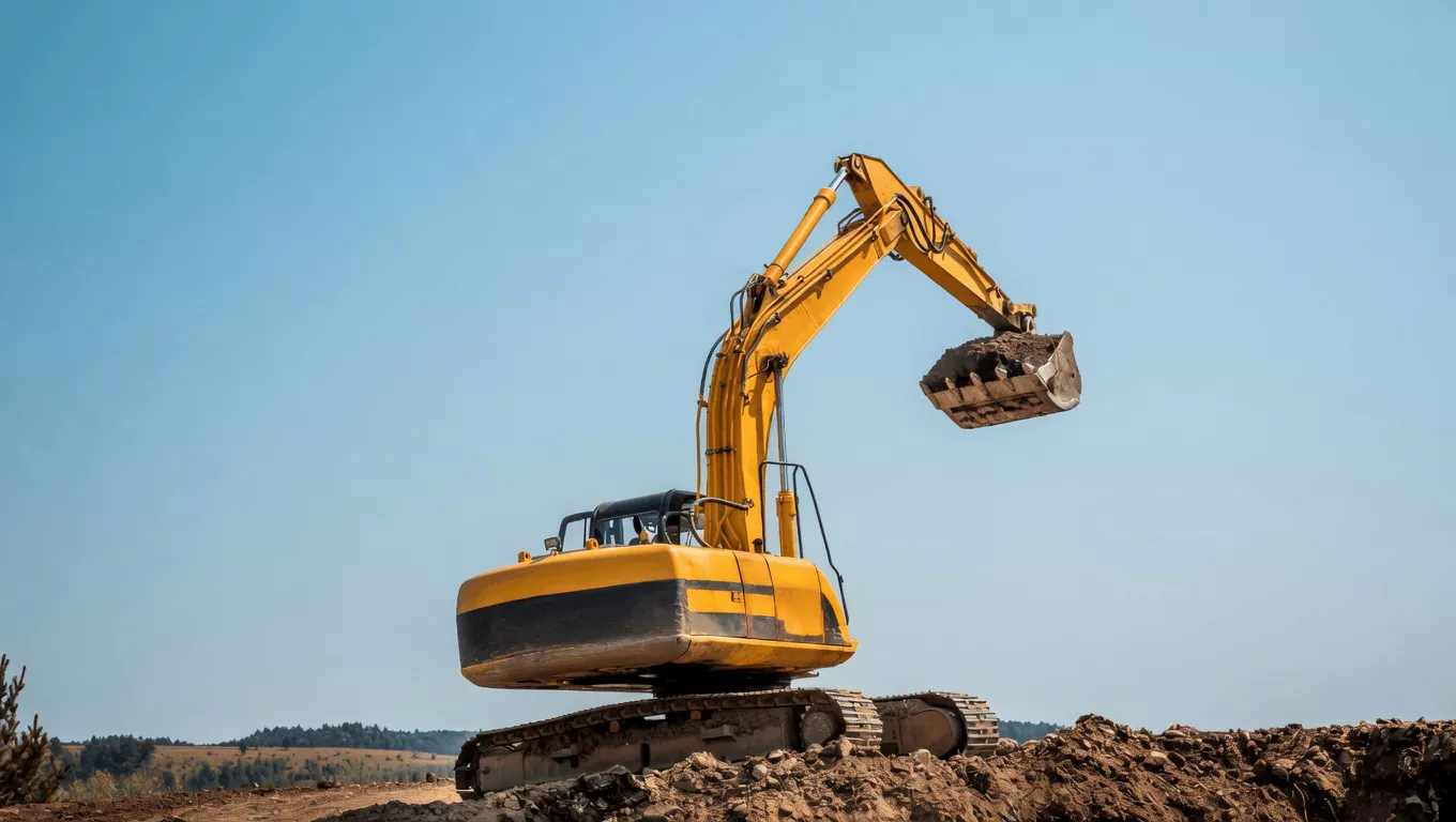 PC+NMRV helical-worm gearbox on automated construction equipment